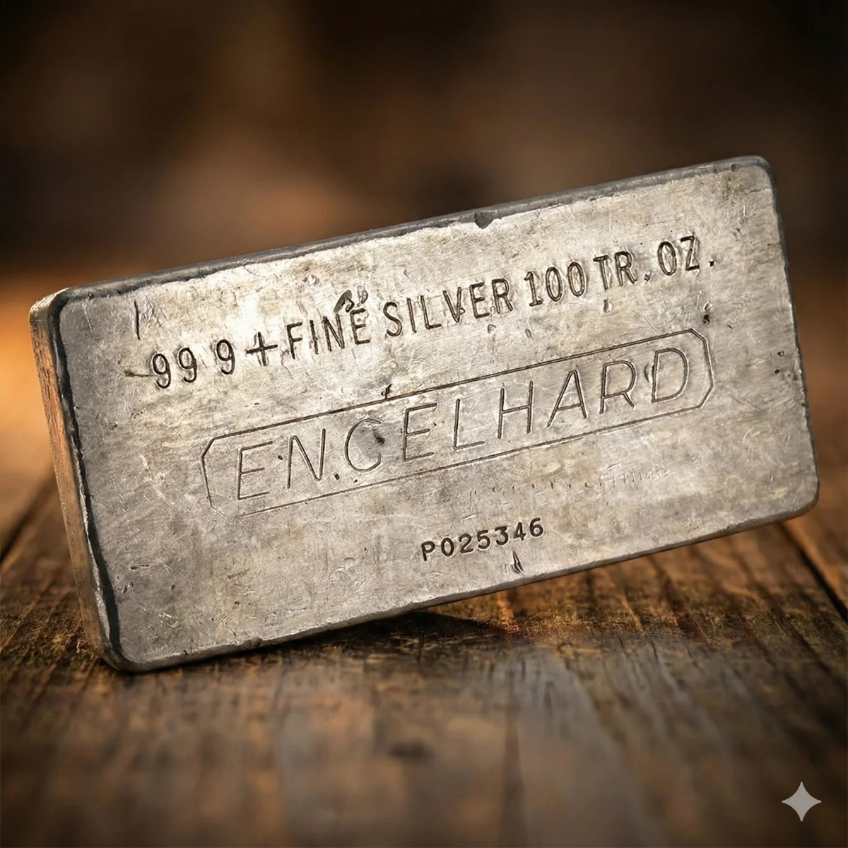 Engelhard 100oz Silver Bar